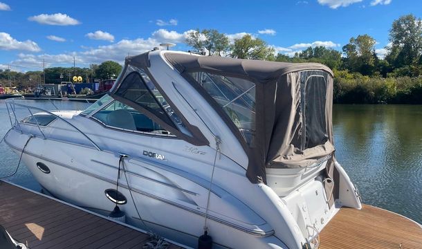 side view of a boat docked
