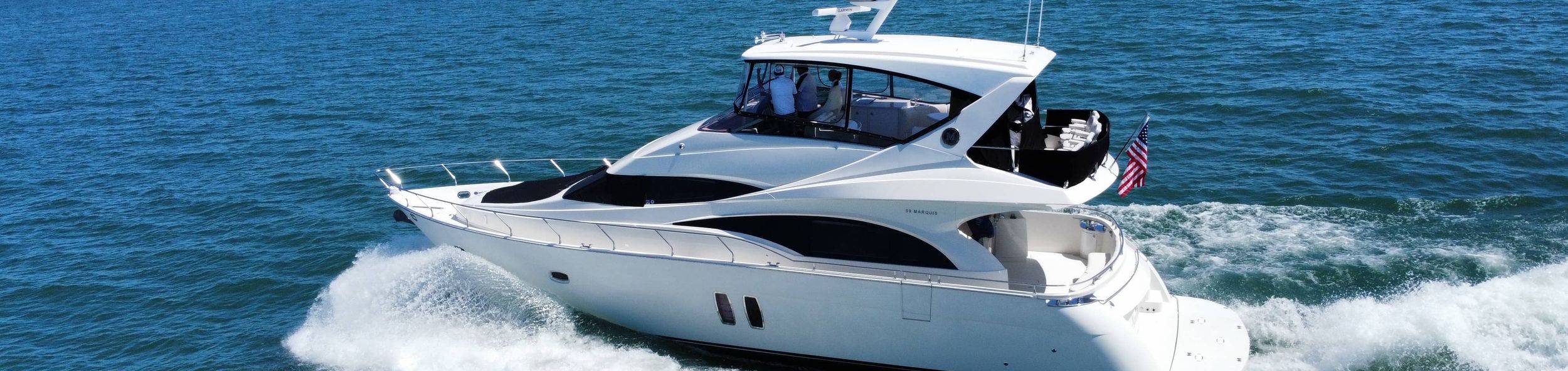 boat zooming through water
